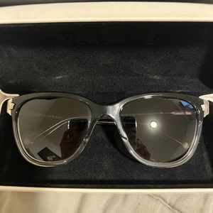 Versace white / black plastic sunglasses